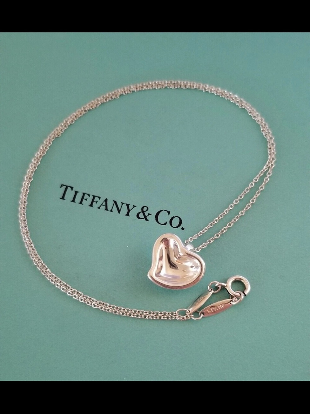 Tiffany & Co. Elsa Peretti Full Heart Pendant Necklace